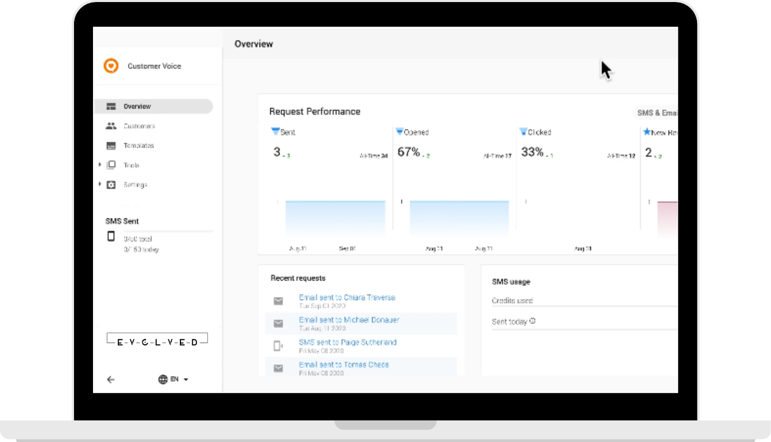 evolved customer voice tablet image
